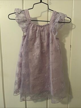 Hanna Andersson Lilac Floral Lace Girls' Dress